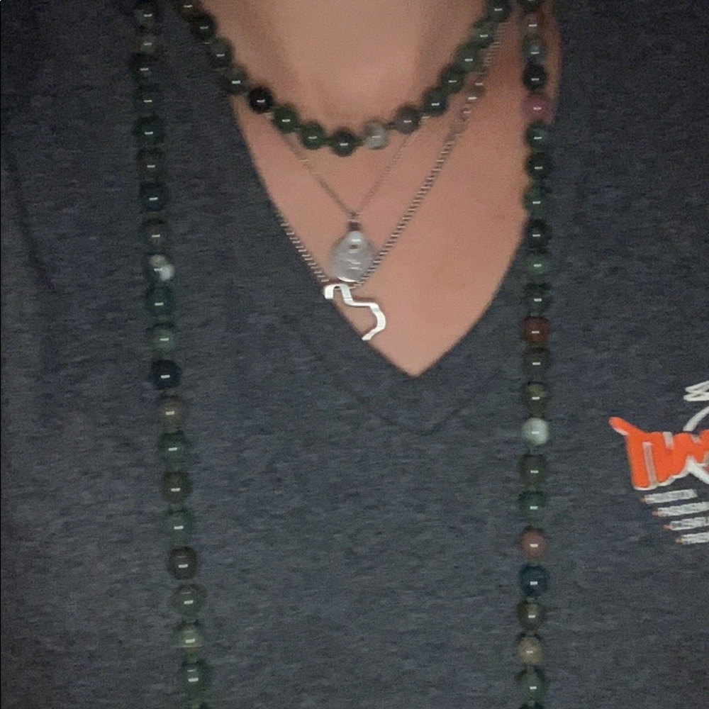 Long beaded necklace